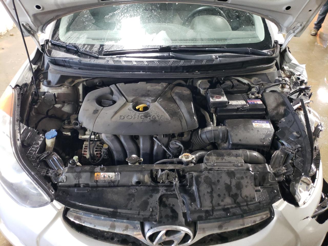 2012 Hyundai Elantra VIN KMHDH4AE9CU353874 Copart auction photo, all over damage thumbnail 11