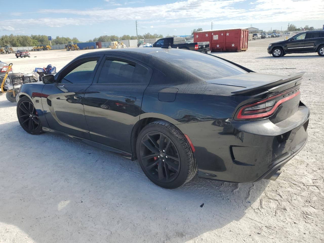 2018 Dodge Charger VIN 2C3CDXGJ6JH283174 Copart auction photo, front end / side damage thumbnail 2