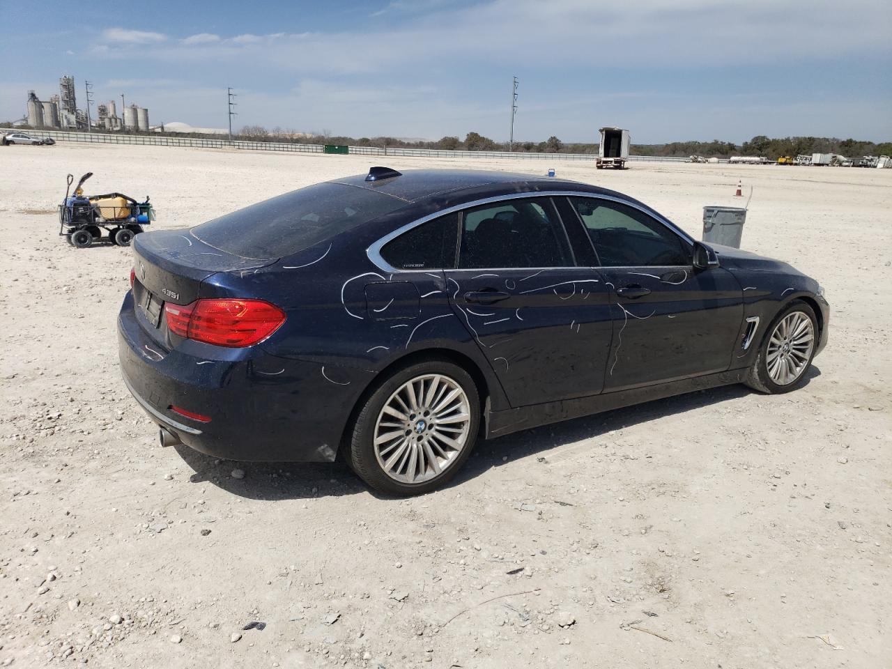 2015 BMW 4er VIN WBA4B1C52FD955115 Copart auction photo, undercarriage / mechanical damage thumbnail 3