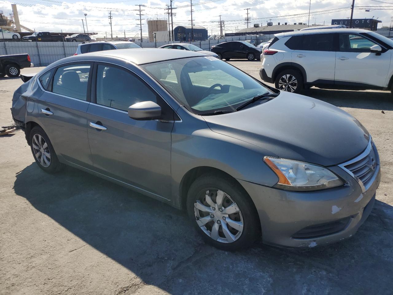 2015 Nissan Sentra VIN 3N1AB7AP1FY225144 Copart auction photo, rear end / front end damage thumbnail 4
