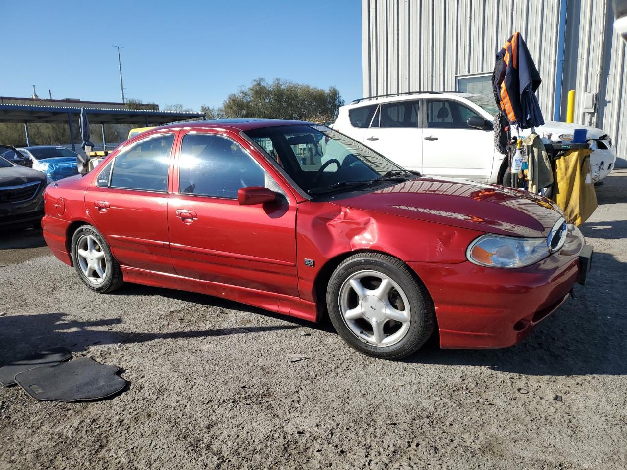 1998 Ford Contour VIN 1FALP68G4WK119895 Copart auction photo, front end damage thumbnail 4
