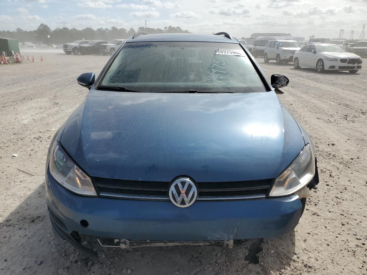 2017 Volkswagen Golf VIN 3VWA17AU4HM502818 Copart auction photo, front end / side damage thumbnail 5