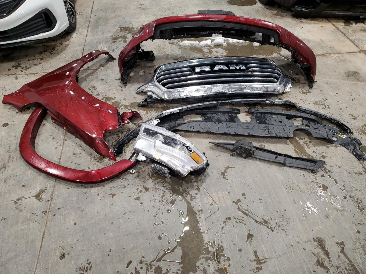 2022 RAM 1500 VIN 1C6SRFKT9NN160548 Copart auction photo, all over damage thumbnail 12