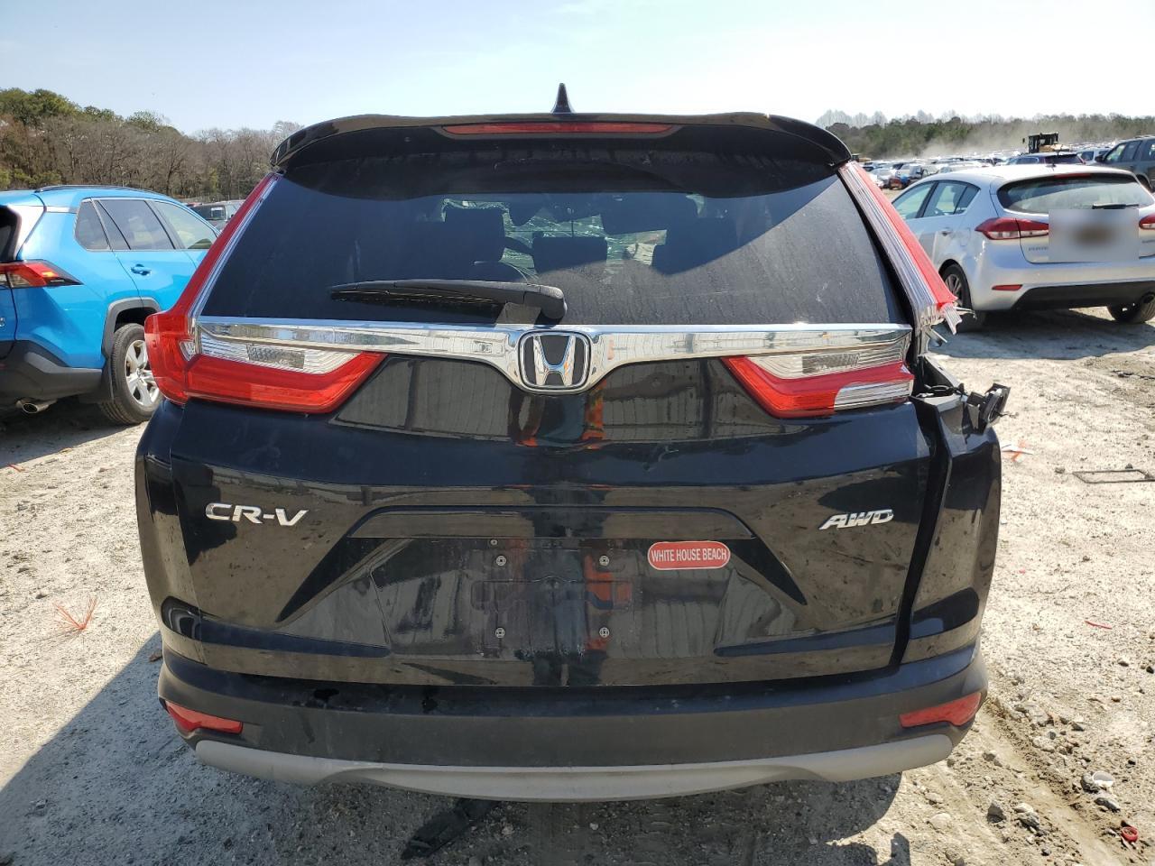 2017 Honda CR-V VIN 2HKRW2H85HH630445 Copart auction photo, rollover damage thumbnail 6