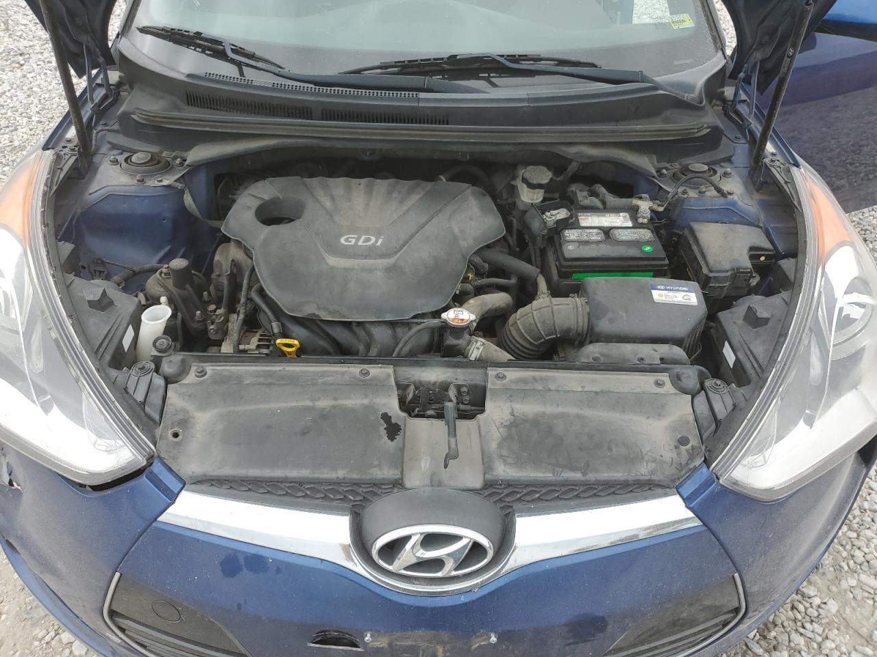 2016 Hyundai Veloster VIN KMHTC6AD4GU278259 Copart auction photo, front end / undercarriage damage thumbnail 13