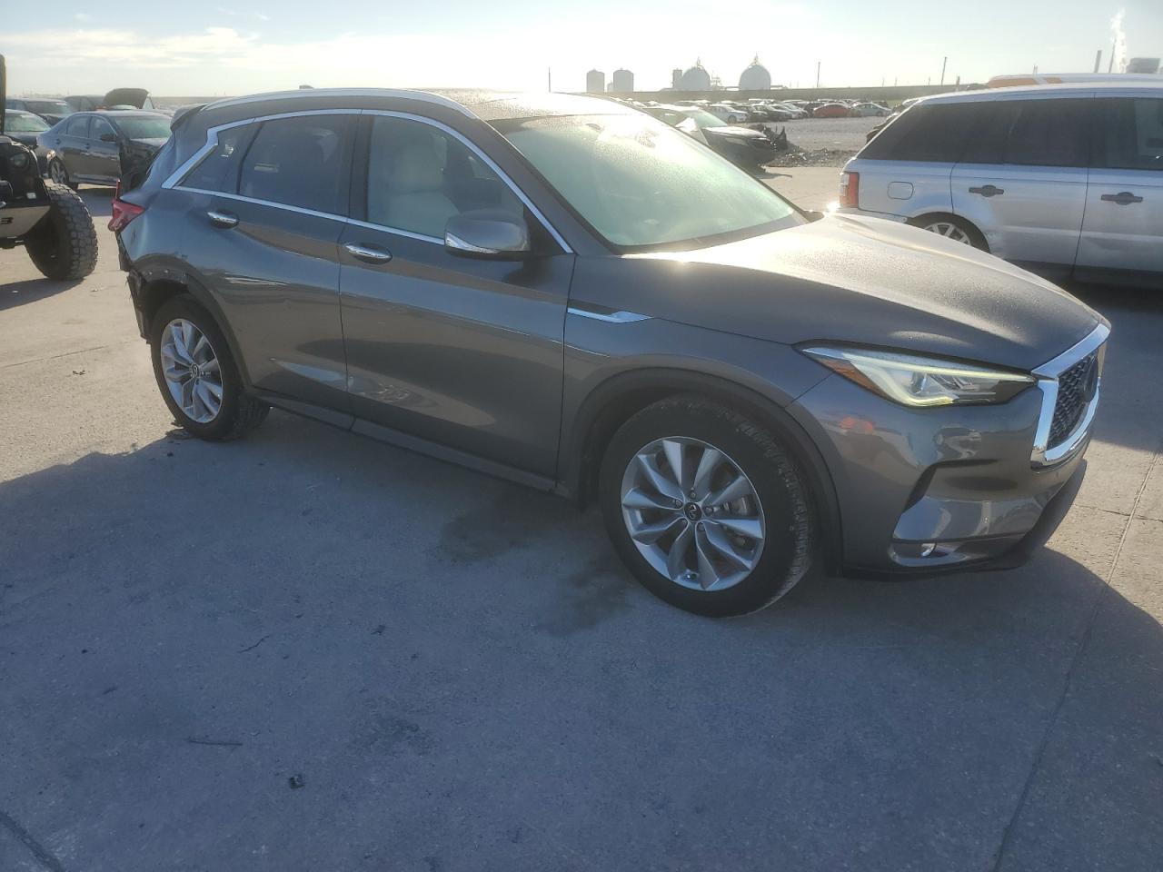 2021 Infiniti QX50 VIN 3PCAJ5BA9MF122514 Copart auction photo, rear end damage thumbnail 4