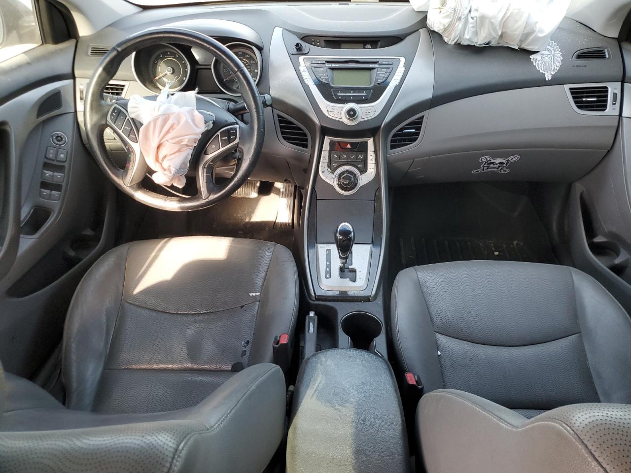 2012 Hyundai Elantra VIN KMHDH4AEXCU471366 Copart auction photo, front end damage thumbnail 8