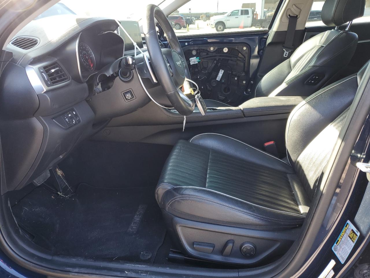2020 Genesis G70 VIN KMTG34LA5LU053373 Copart auction photo, front end / rear end damage thumbnail 7