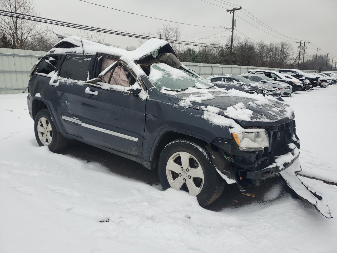 2013 Jeep Grand Cherokee VIN 1C4RJFBG9DC543210 Copart auction photo, all over damage thumbnail 4