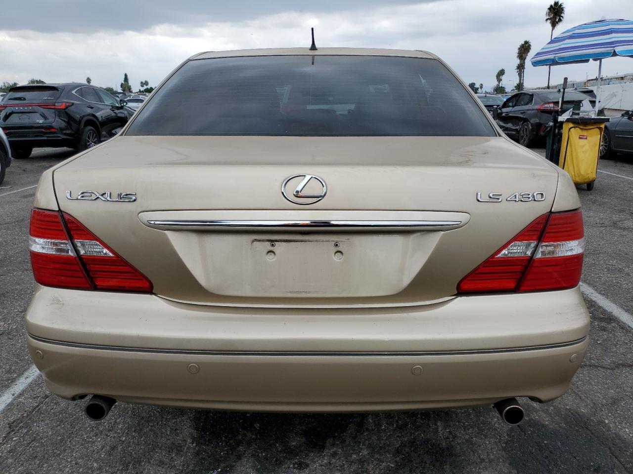 2004 Lexus LS VIN JTHBN36F840149378 Copart auction photo, side / minor dent/scratches damage thumbnail 6