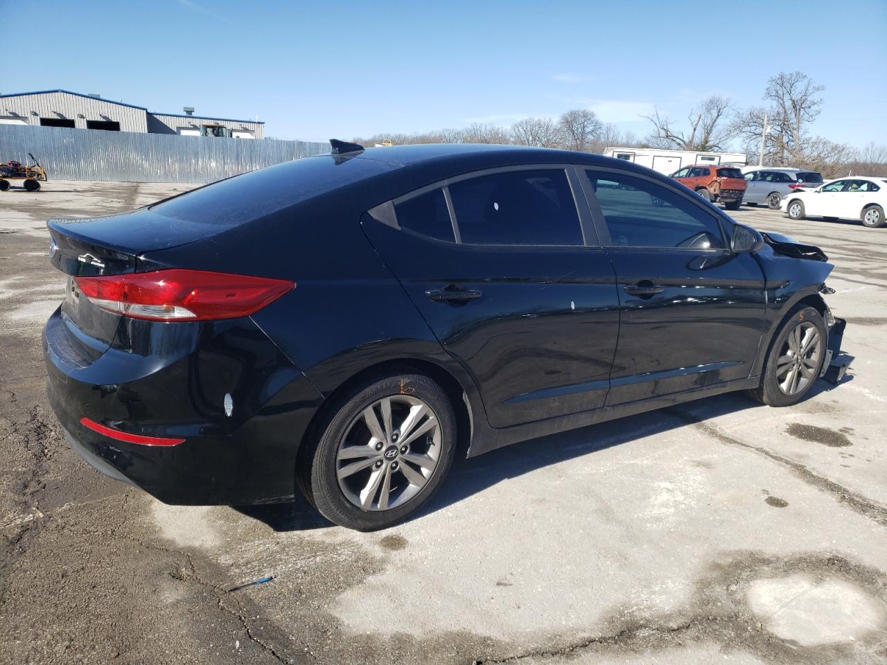2017 Hyundai Elantra VIN KMHD84LF6HU100511 Copart auction photo, front end damage thumbnail 3
