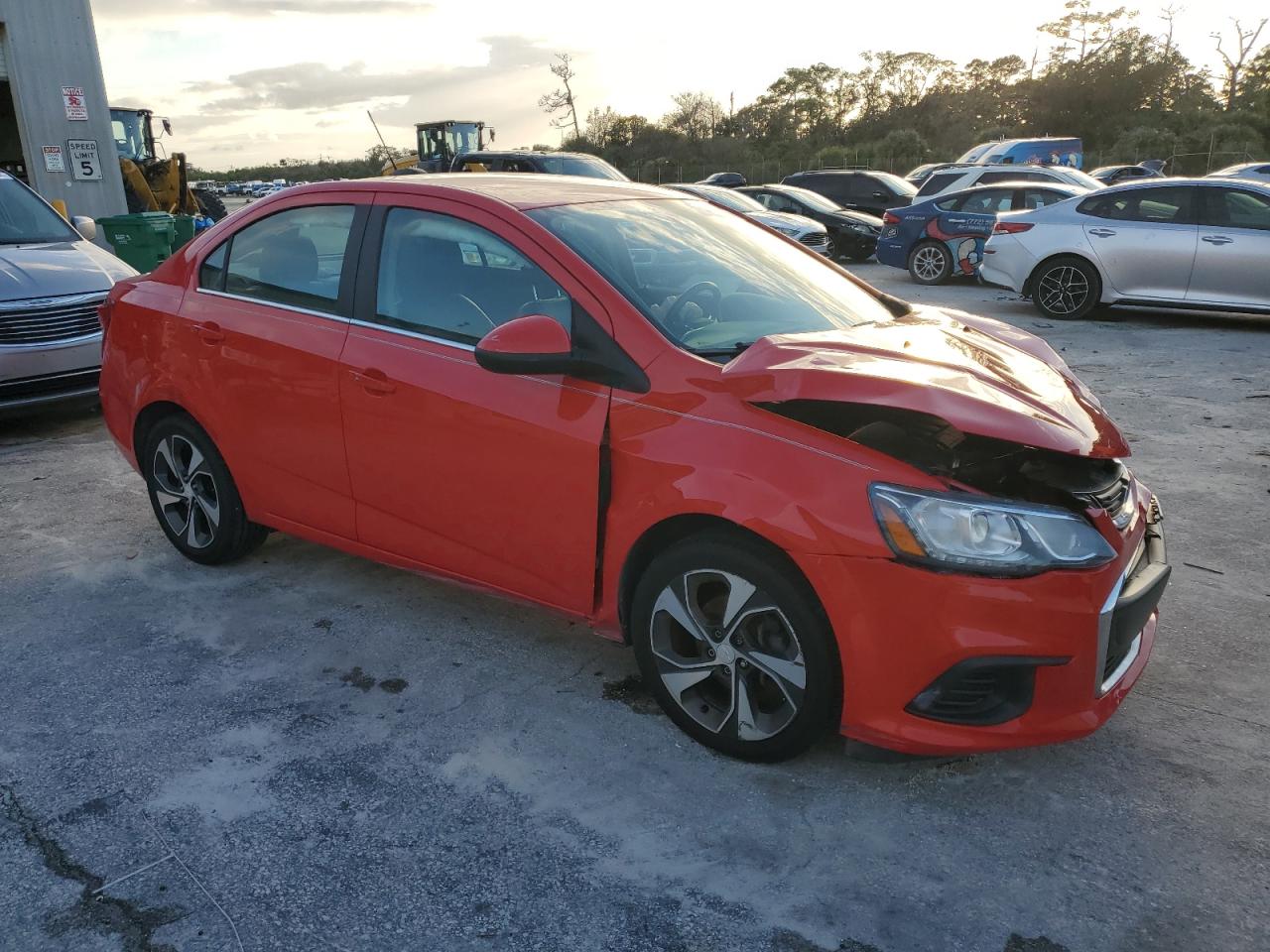 2017 Chevrolet Sonic VIN 1G1JF5SB3H4140961 Copart auction photo, front end damage thumbnail 4