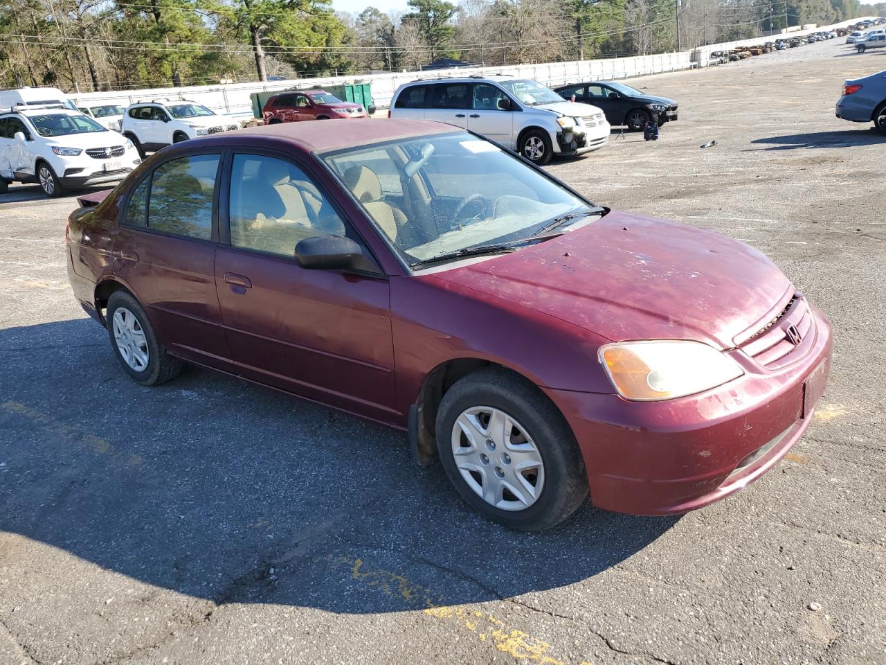 2003 Honda Civic VIN 2HGES16513H623170 Copart auction photo, front end / rear end damage thumbnail 4