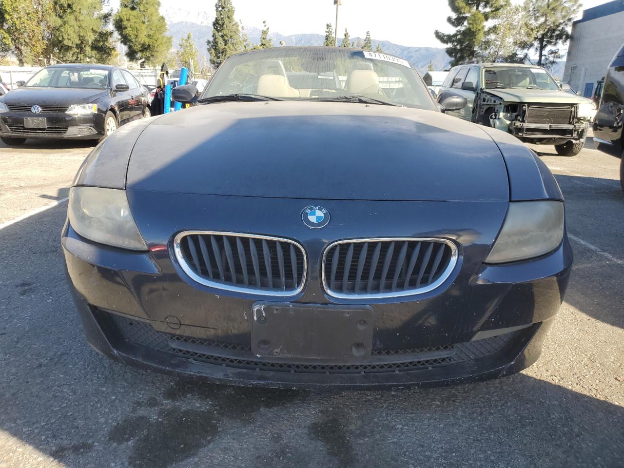 2007 BMW Z4 VIN 4USBU33547LW72393 Copart auction photo, rear end / water/flood damage thumbnail 5