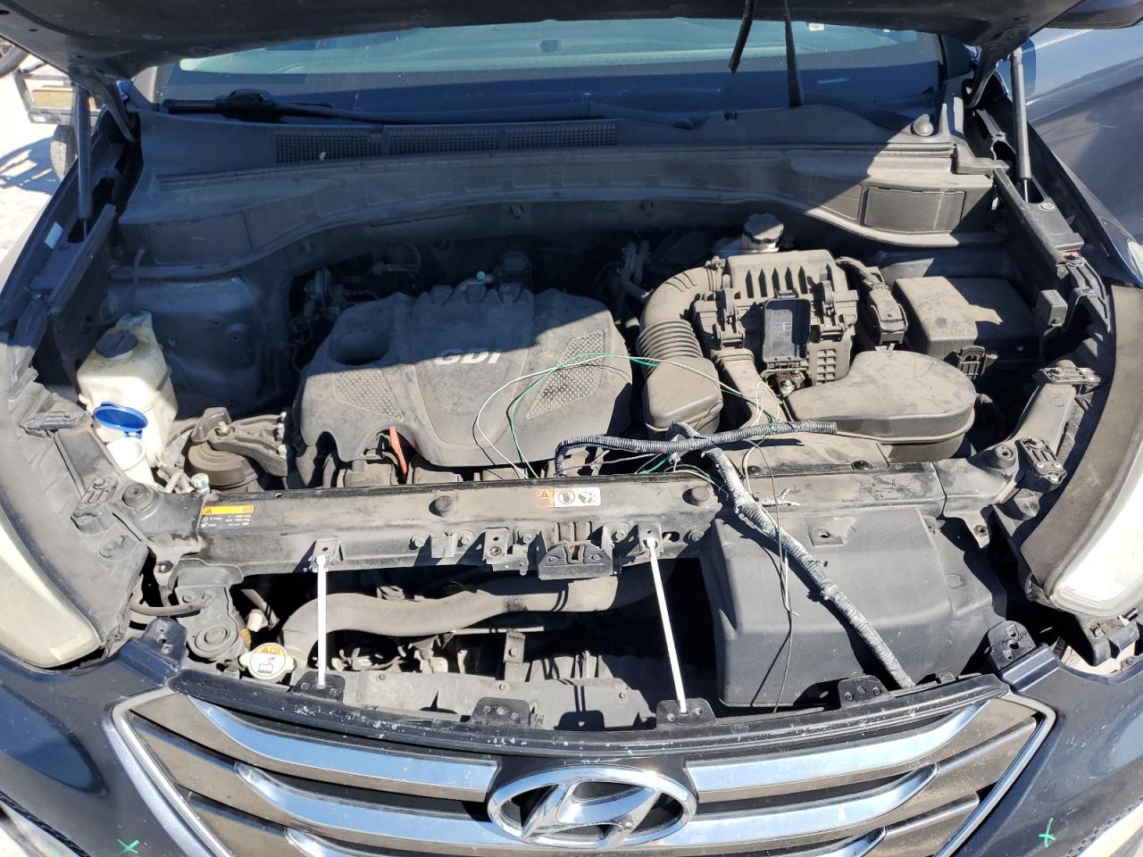 2013 Hyundai Santa Fe VIN 5XYZU3LB2DG016565 Copart auction photo, front end damage thumbnail 12