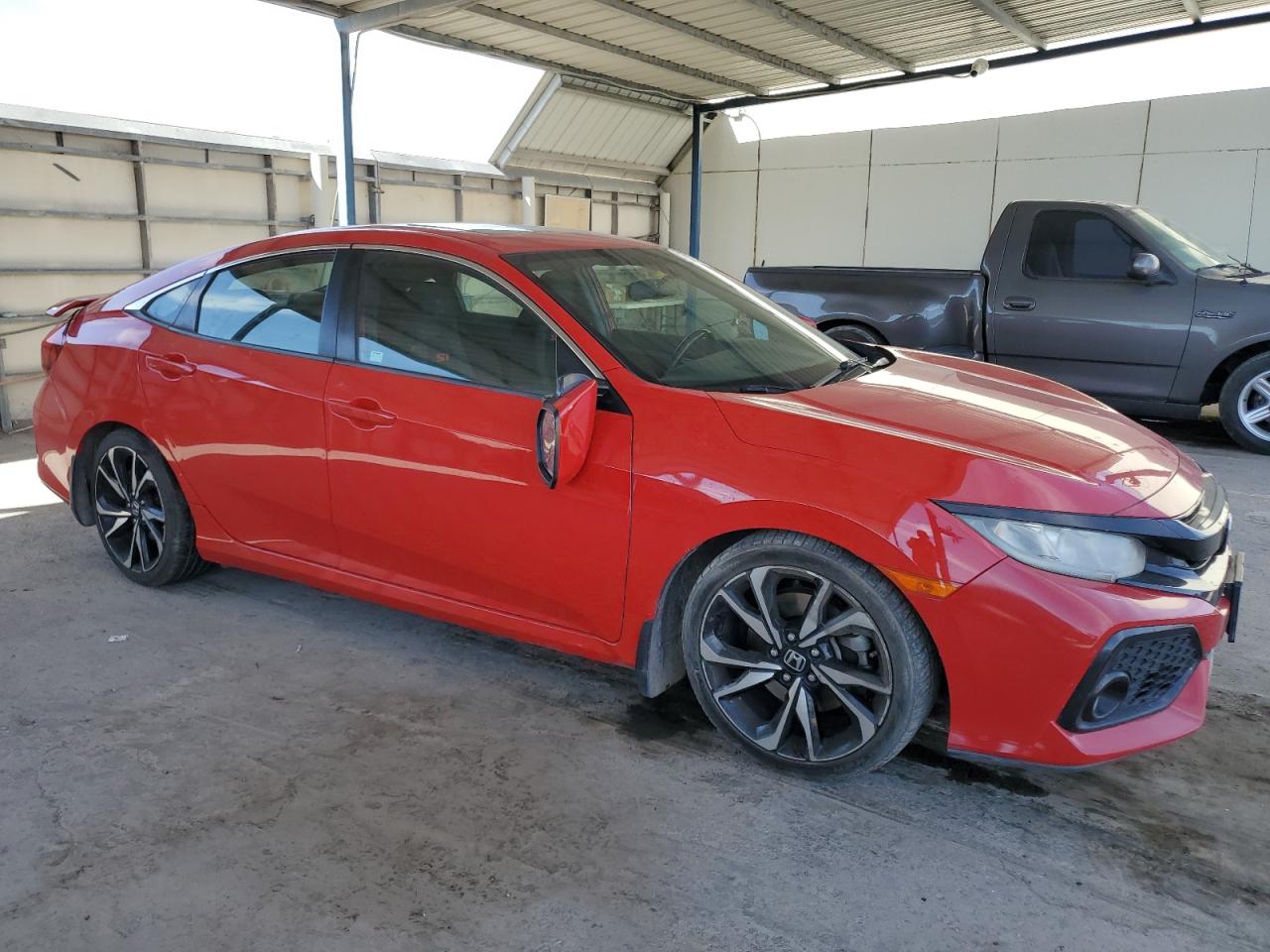 2017 Honda Civic VIN 2HGFC1E57HH700201 Copart auction photo, undercarriage / side damage thumbnail 4