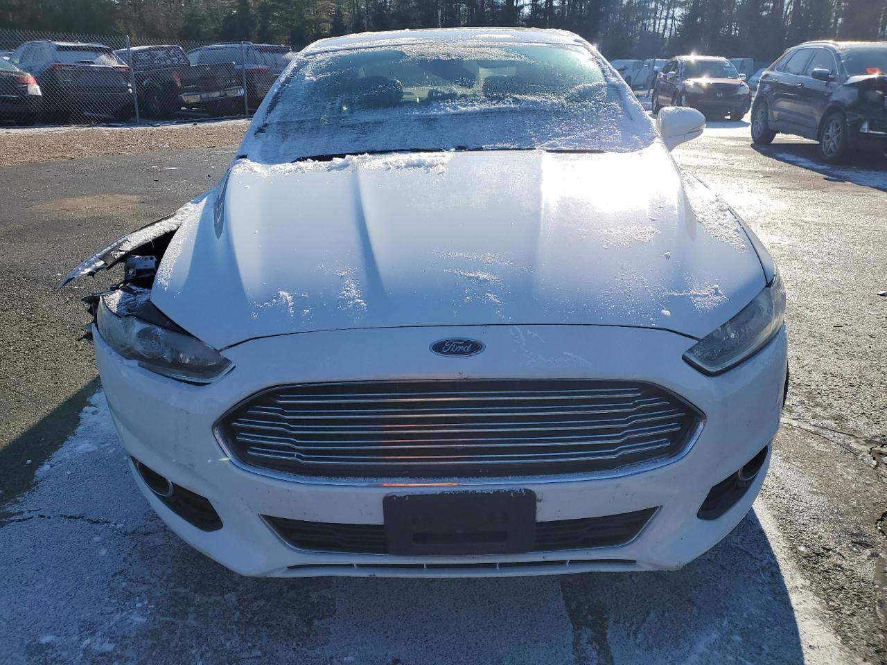 2014 Ford Fusion VIN 3FA6P0K9XER320005 Copart auction photo, front end / undercarriage damage thumbnail 5