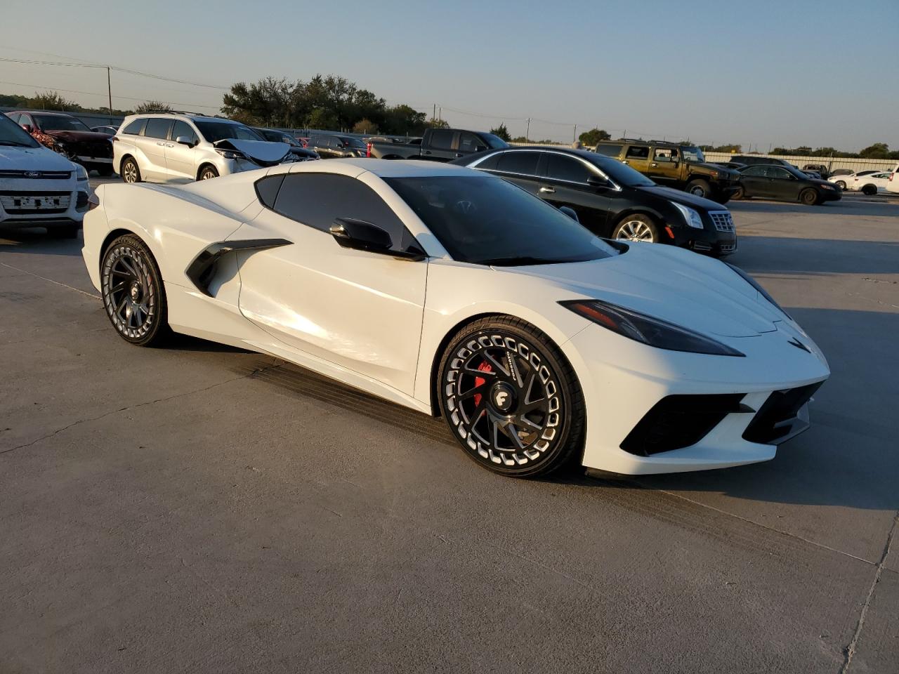 2022 Chevrolet Corvette VIN 1G1YA2D44N5110707 Copart auction photo, missing/altered vin damage thumbnail 4
