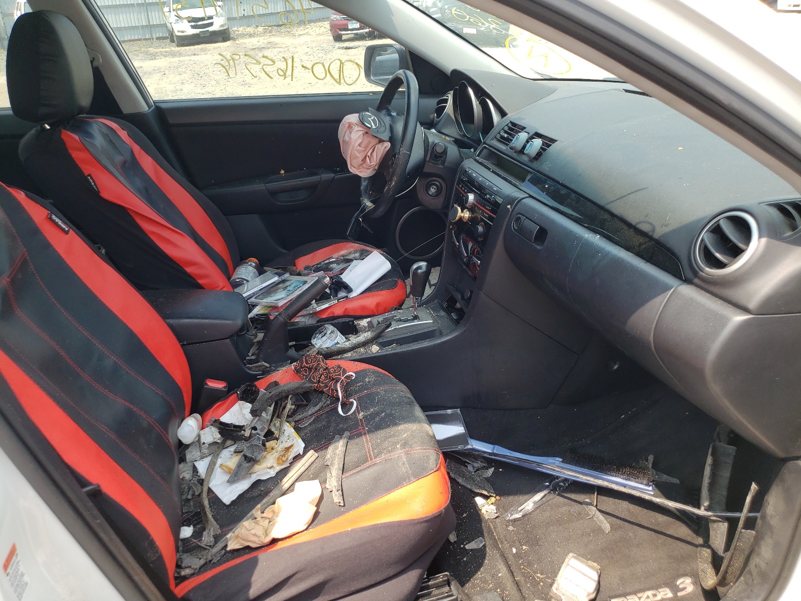 2009 Mazda 3 VIN JM1BK323091190854 Copart auction photo, front end / frame damage damage thumbnail 5