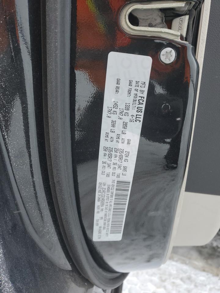 2017 Chrysler Pacifica VIN 2C4RC1CG1HR502854 Copart auction photo, front end damage thumbnail 13