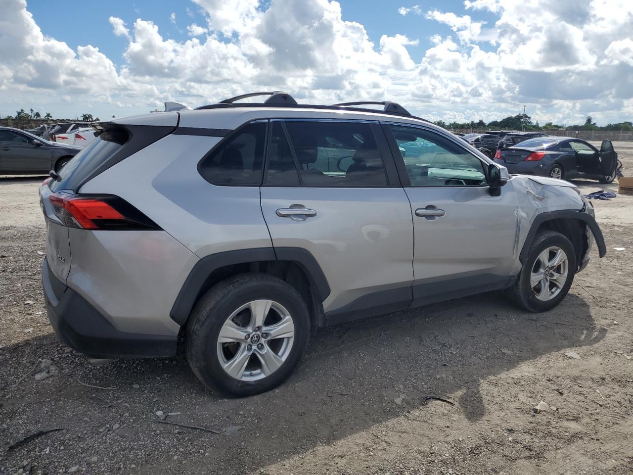 2019 Toyota RAV 4 VIN 2T3W1RFV5KW050177 Copart auction photo, all over damage thumbnail 3