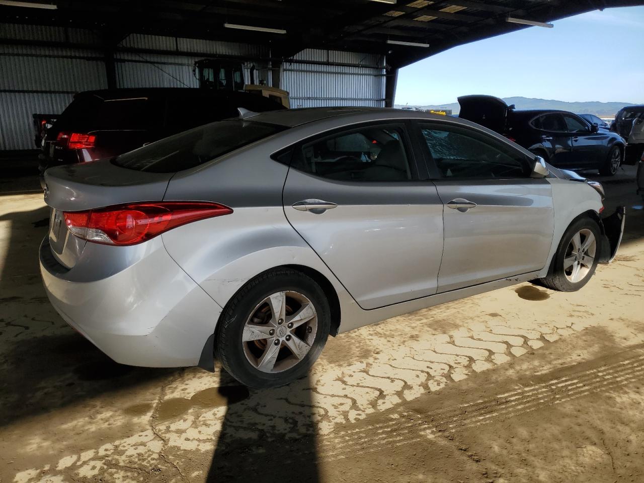 2013 Hyundai Elantra VIN KMHDH4AE0DU565368 Copart auction photo, front end damage thumbnail 3