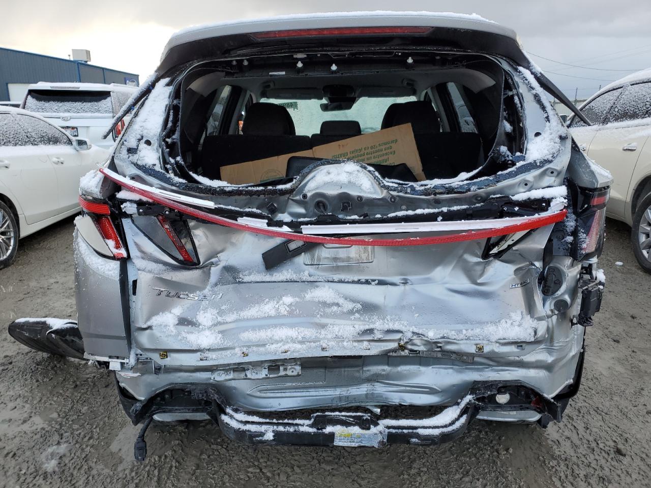 2022 Hyundai Tucson VIN 5NMJBCAE7NH073531 Copart auction photo, rear end / undercarriage damage thumbnail 6
