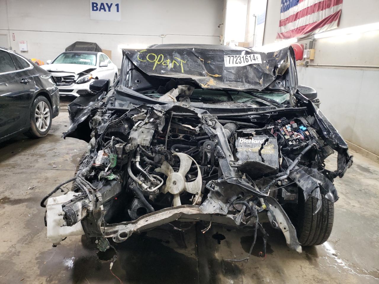 2015 Toyota Corolla VIN 2T1BURHE7FC348488 Copart auction photo, front end damage thumbnail 5