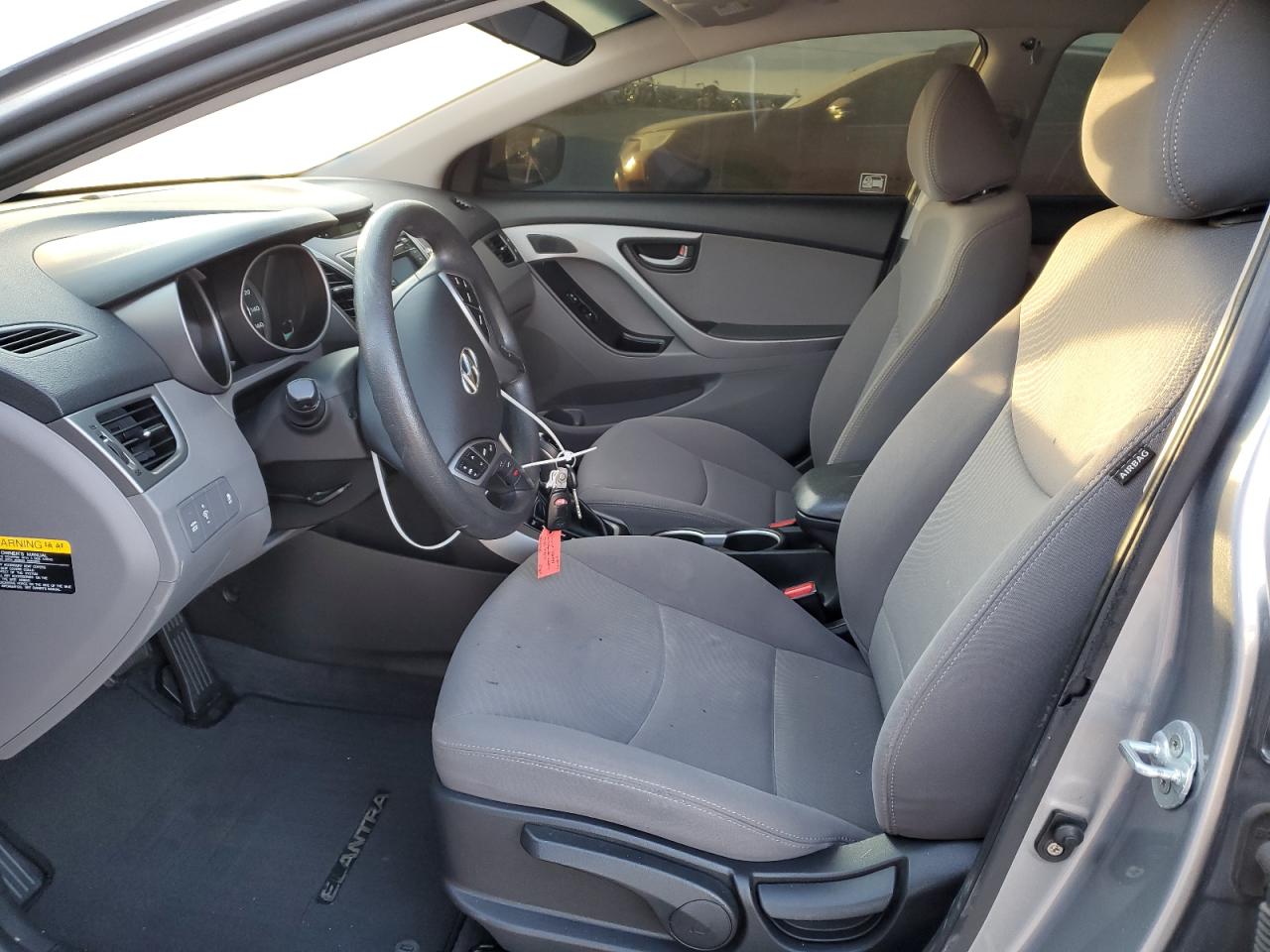 2015 Hyundai Elantra VIN KMHDH4AEXFU304171 Copart auction photo, front end / minor dent/scratches damage thumbnail 7