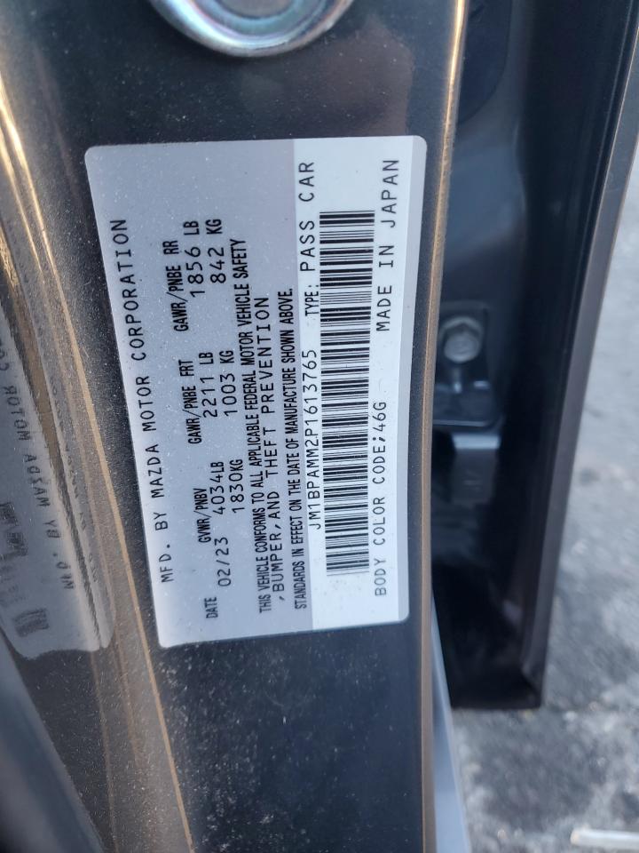 2023 Mazda 3 VIN JM1BPAMM2P1613765 Copart auction photo, rear end / minor dent/scratches damage thumbnail 13