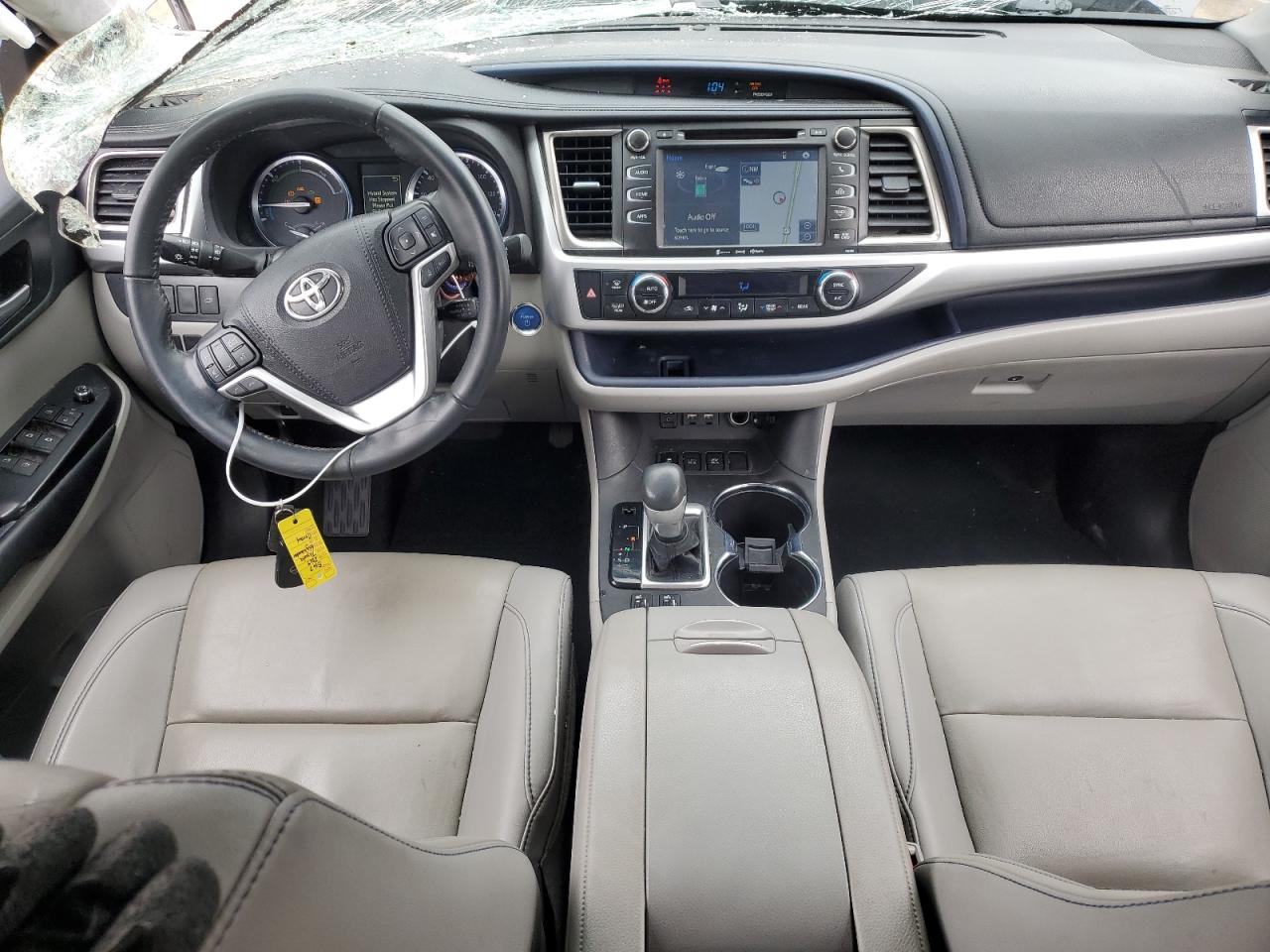 2019 Toyota Highlander VIN 5TDJGRFH8KS066037 Copart auction photo, rollover damage thumbnail 8