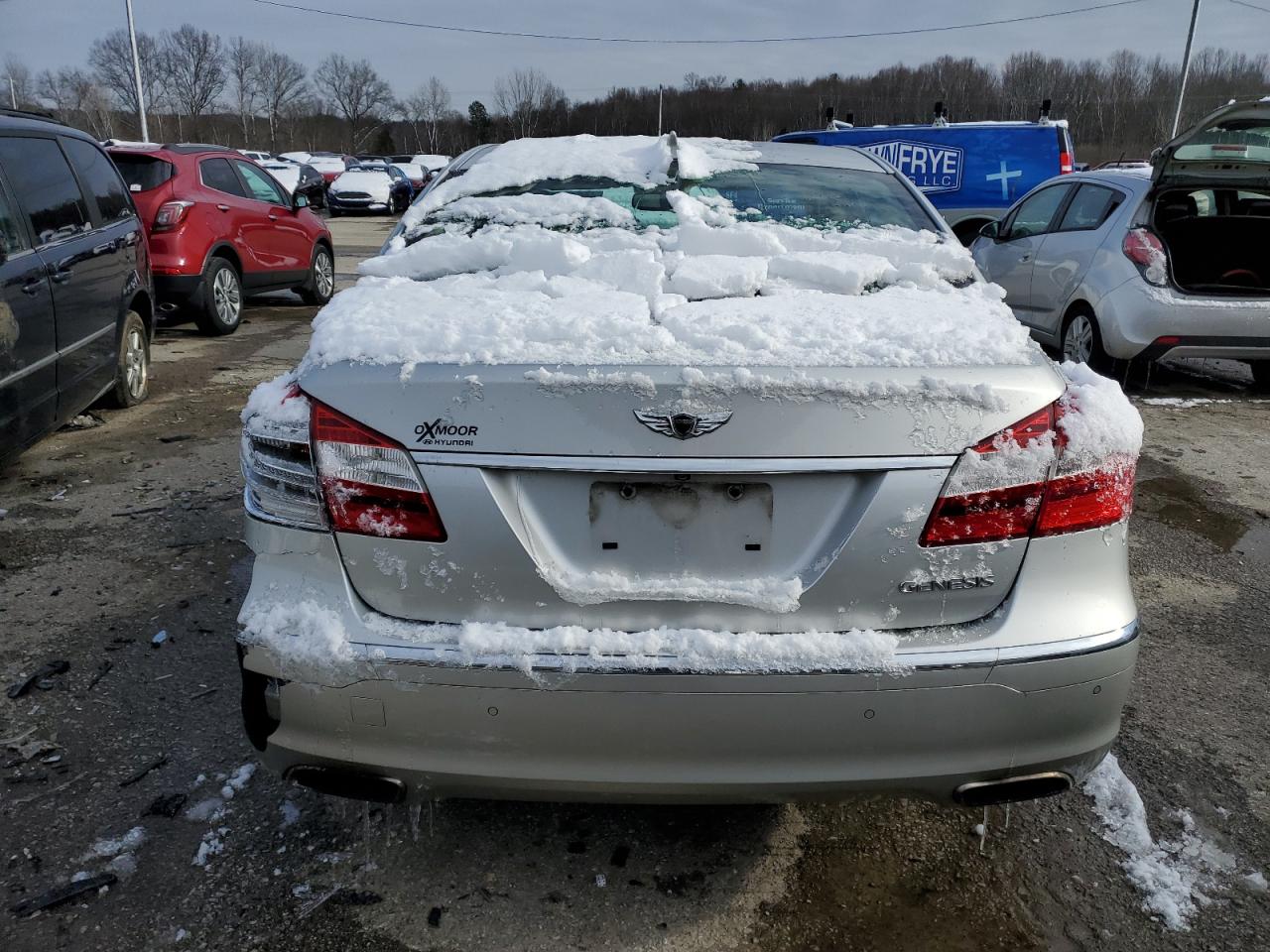 2012 Hyundai Genesis VIN KMHGC4DD8CU199124 Copart auction photo, rear end damage thumbnail 6