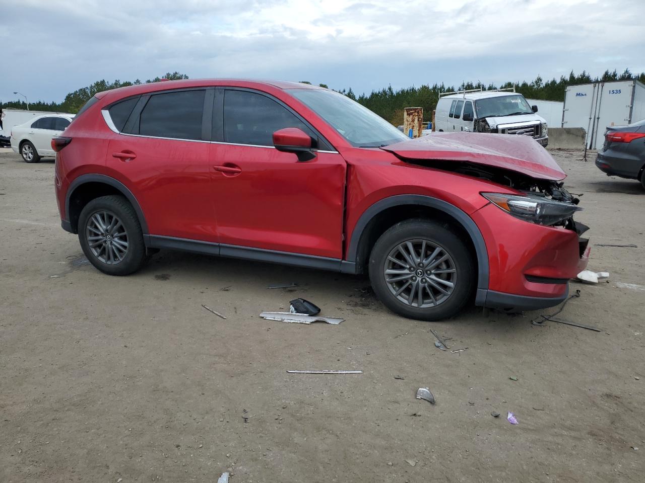 2017 Mazda CX-5 VIN JM3KFACLXH0133824 Copart auction photo, front end damage thumbnail 4