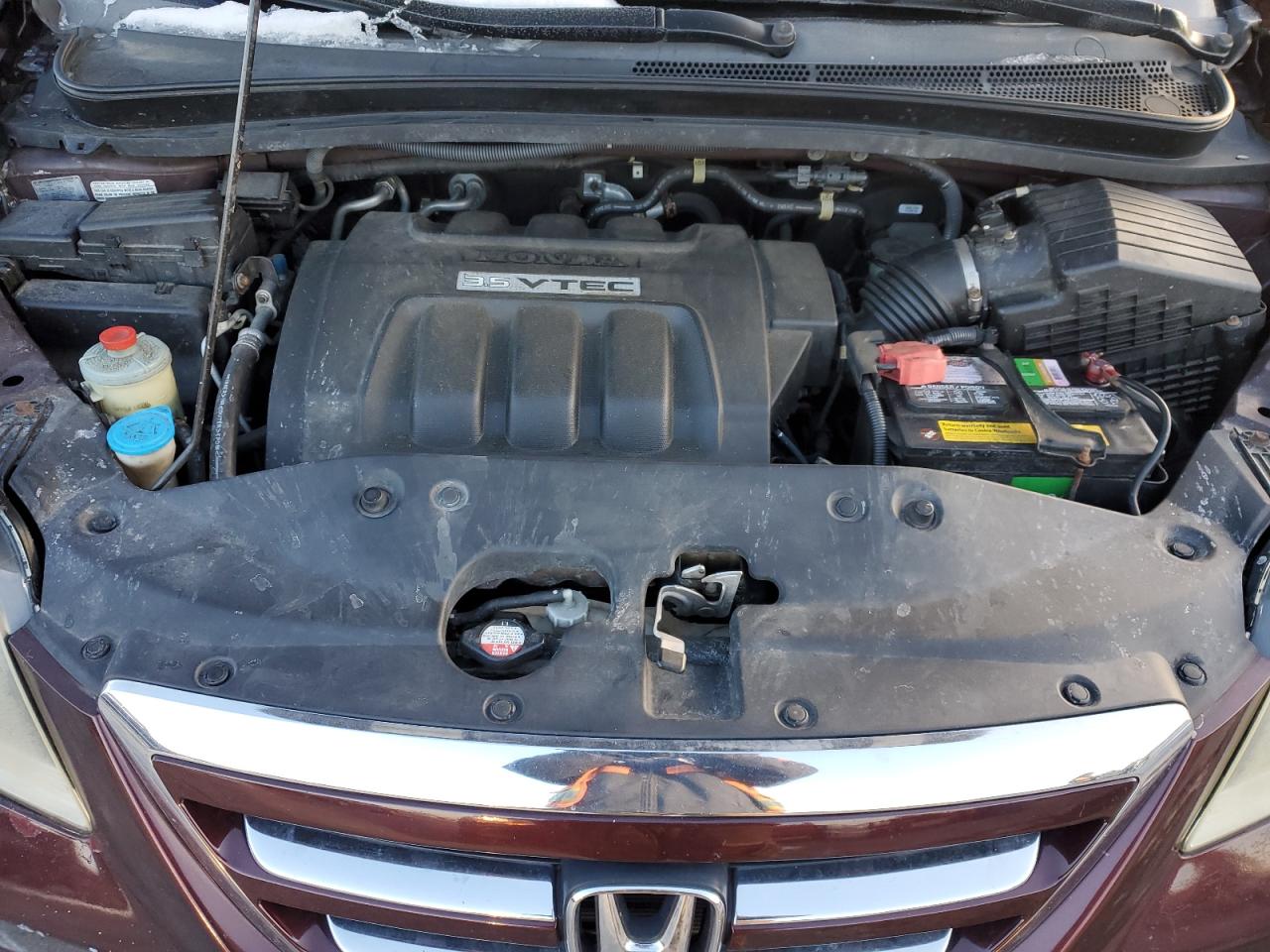 2007 Honda Odyssey VIN 5FNRL38427B057223 Copart auction photo, front end / undercarriage damage thumbnail 13
