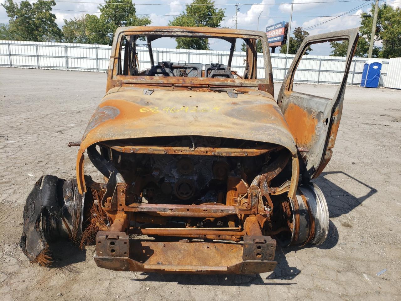 2008 Jeep Wrangler VIN 1J8GA59108L654441 Copart auction photo, burn damage thumbnail 5