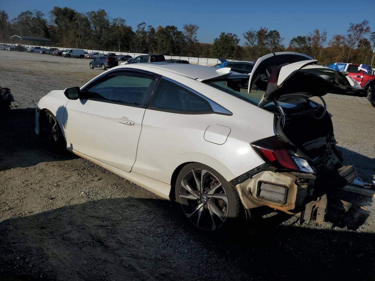 2018 Honda Civic VIN 2HGFC3A58JH751679 Copart auction photo, rear end / front end damage thumbnail 2
