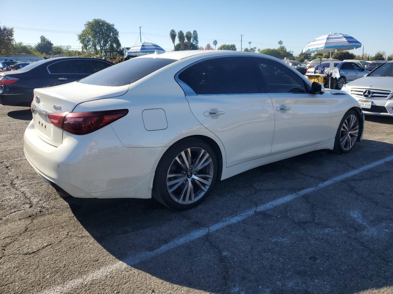 2021 Infiniti Q50 VIN JN1EV7CP7MM706070 Copart auction photo, front end / minor dent/scratches damage thumbnail 3