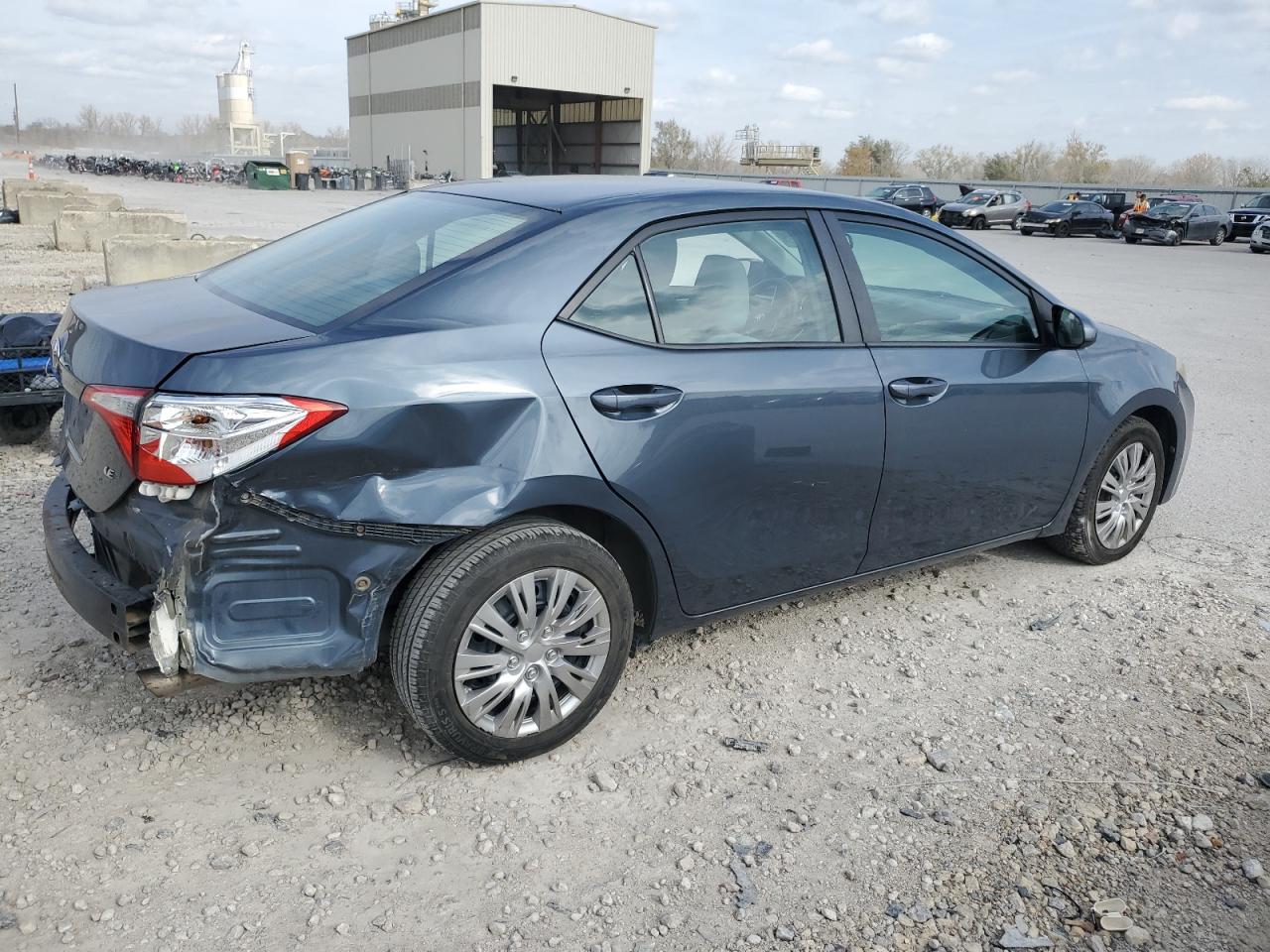 2015 Toyota Corolla VIN 2T1BURHE0FC354391 Copart auction photo, side damage thumbnail 3