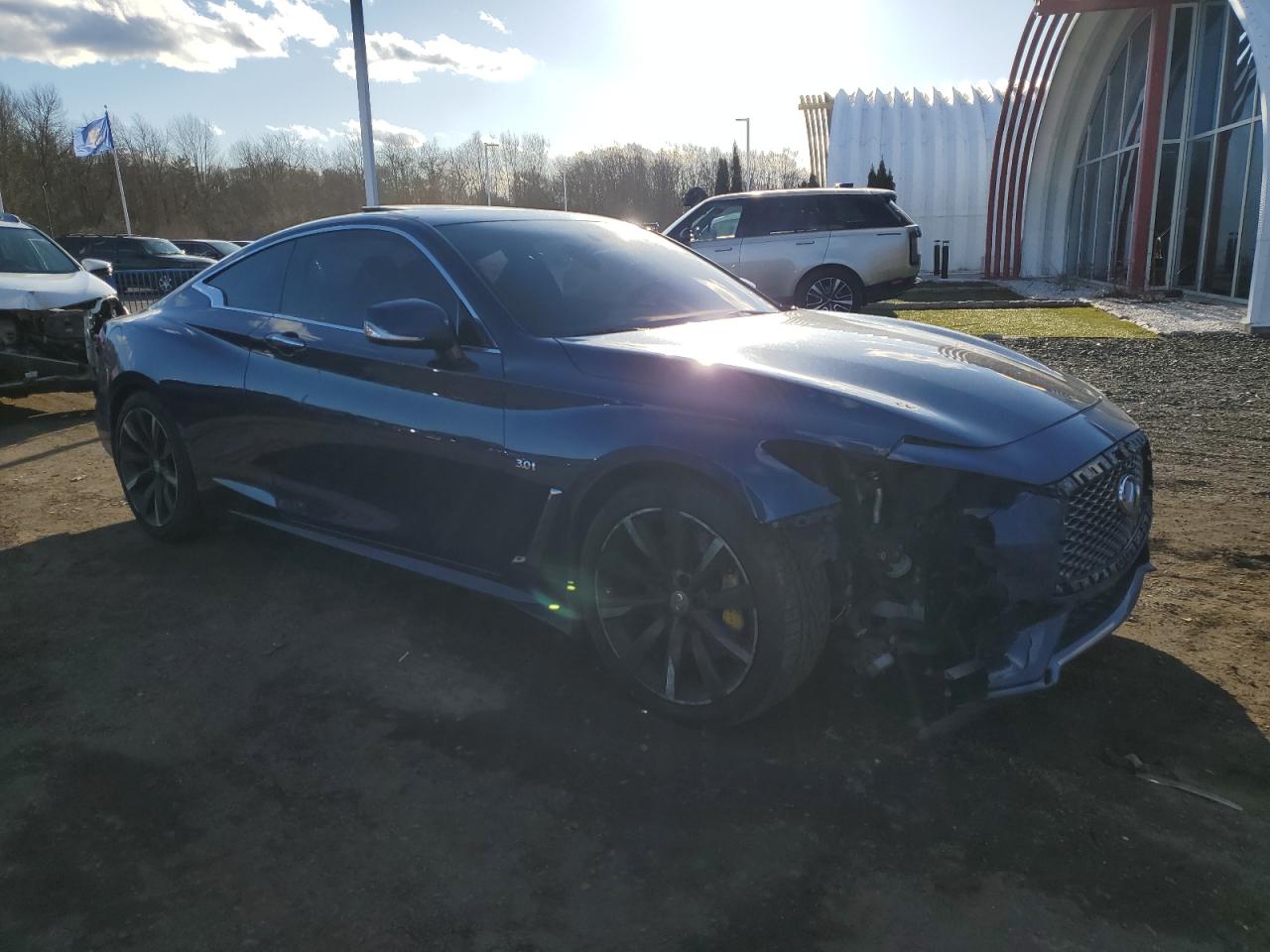 2017 Infiniti Q60 VIN JN1EV7EL6HM551690 Copart auction photo, front end damage thumbnail 4