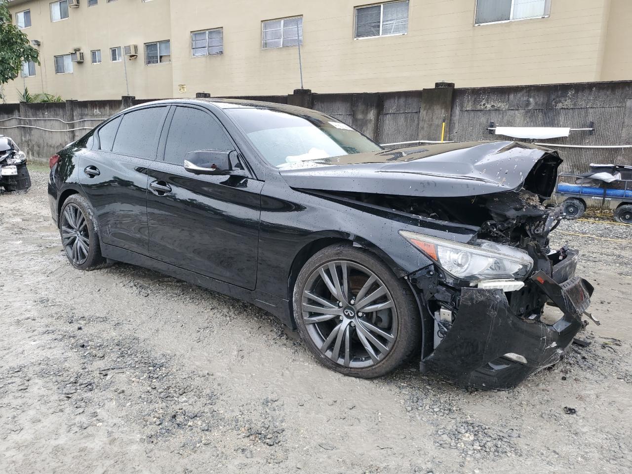 2018 Infiniti Q50 VIN JN1EV7AP3JM354815 Copart auction photo, front end damage thumbnail 4