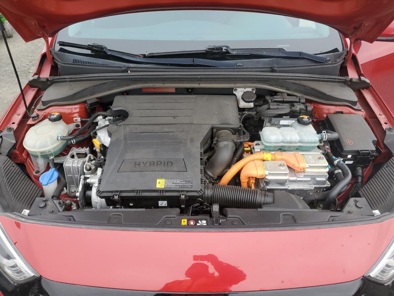 2019 Hyundai IONIQ VIN KMHC65LC7KU165954 Copart auction photo, undercarriage damage thumbnail 11