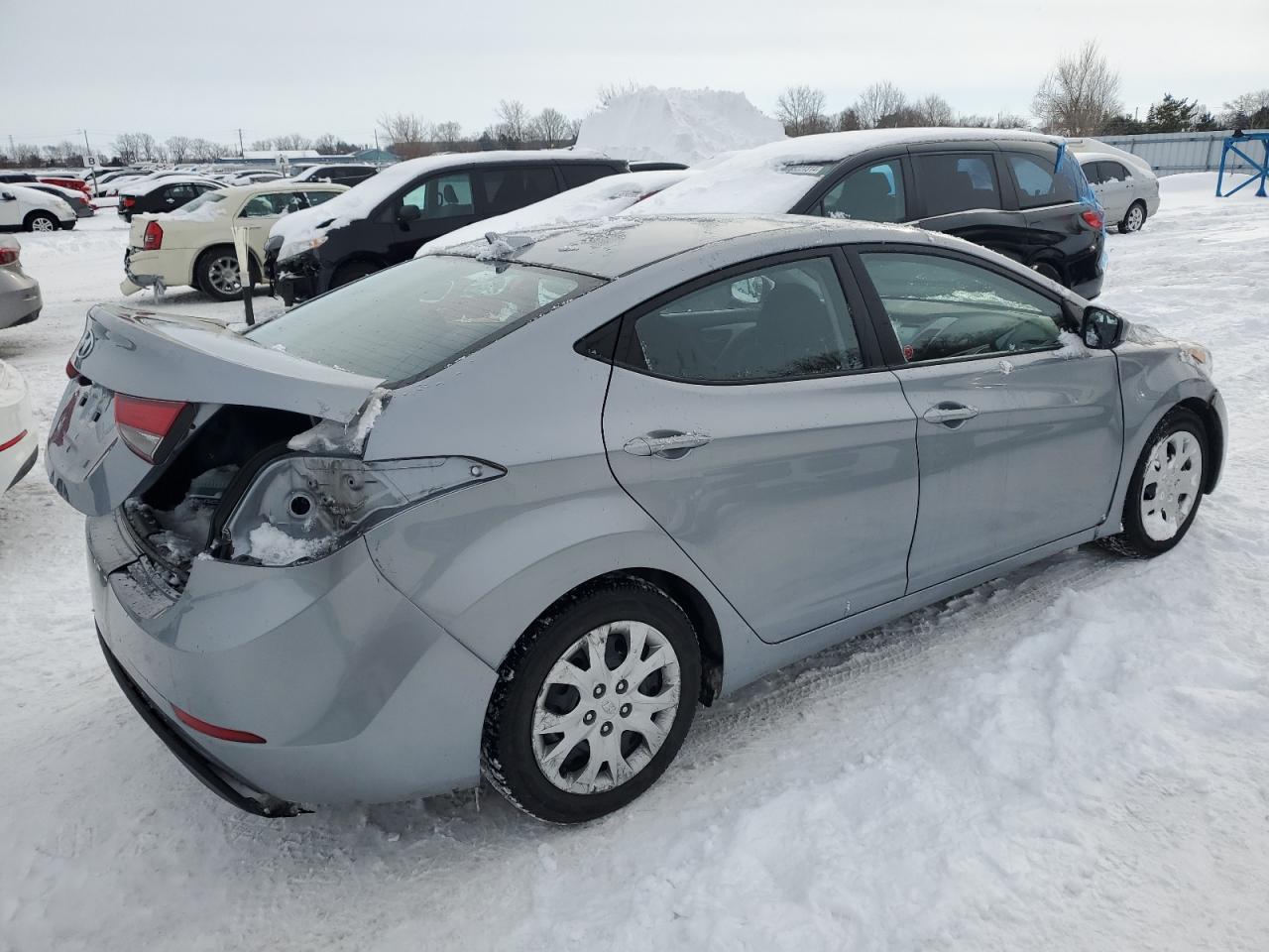 2016 Hyundai Elantra VIN 5NPDH4AE5GH670880 Copart auction photo, rear end damage thumbnail 3
