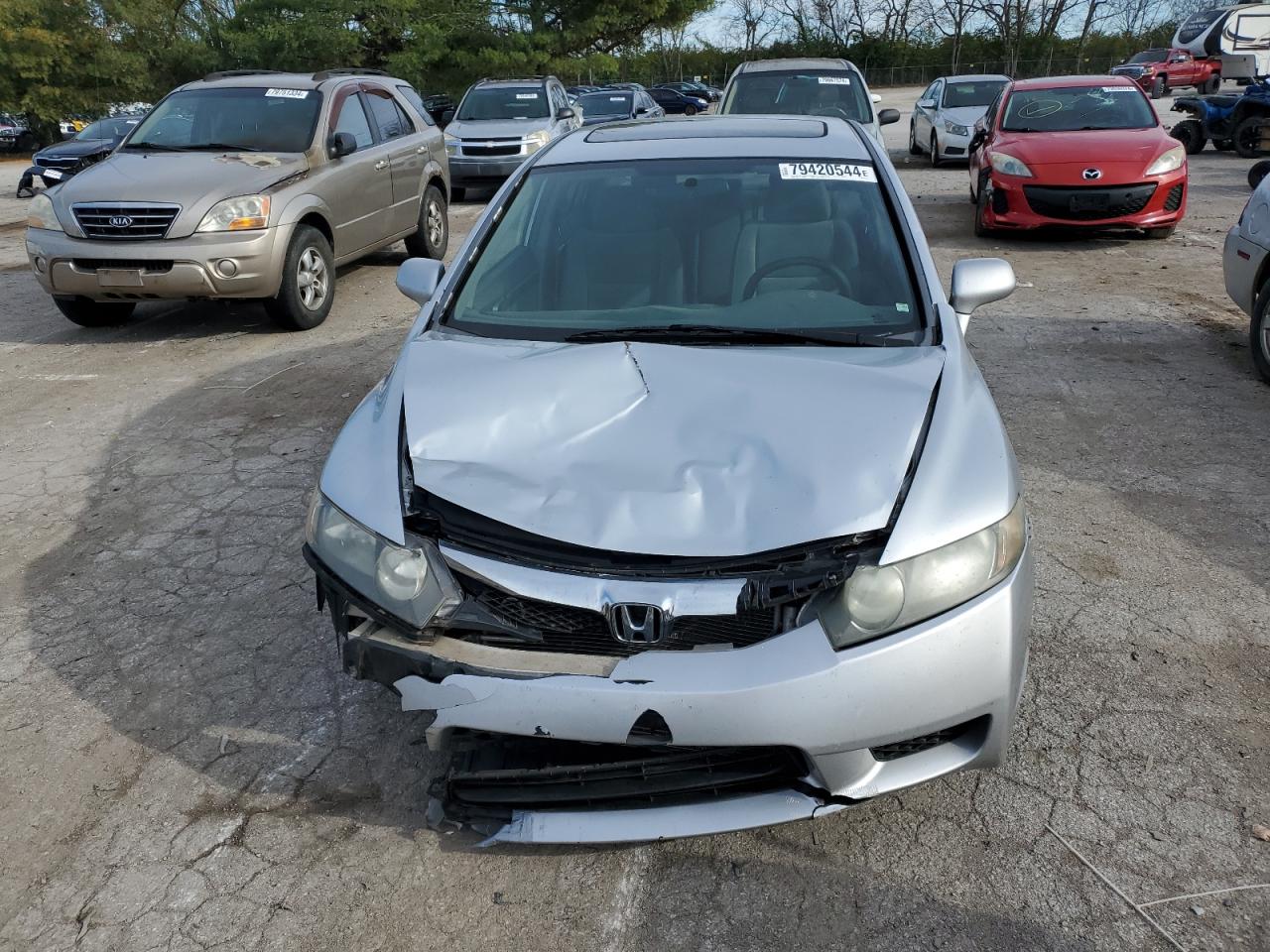 2009 Honda Civic VIN 19XFA16849E008679 Copart auction photo, front end damage thumbnail 5