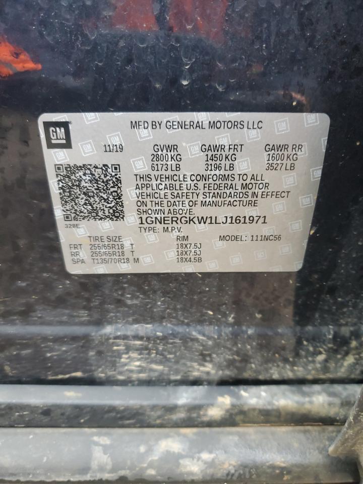 2020 Chevrolet Traverse VIN 1GNERGKW1LJ161971 Copart auction photo, front end damage thumbnail 13