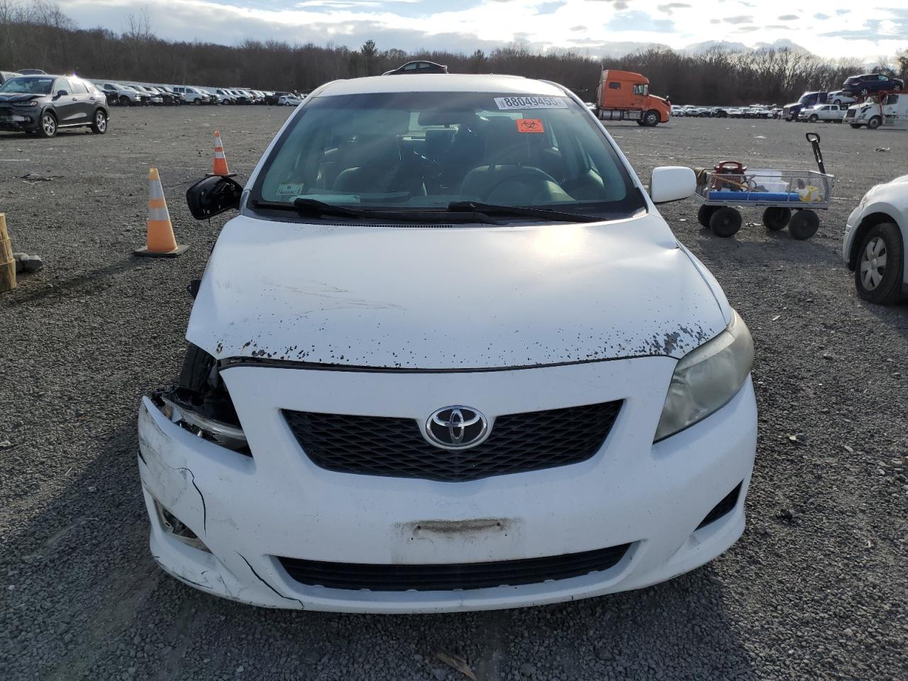 2010 Toyota Corolla VIN 1NXBU4EE6AZ173746 Copart auction photo, front end / side damage thumbnail 5