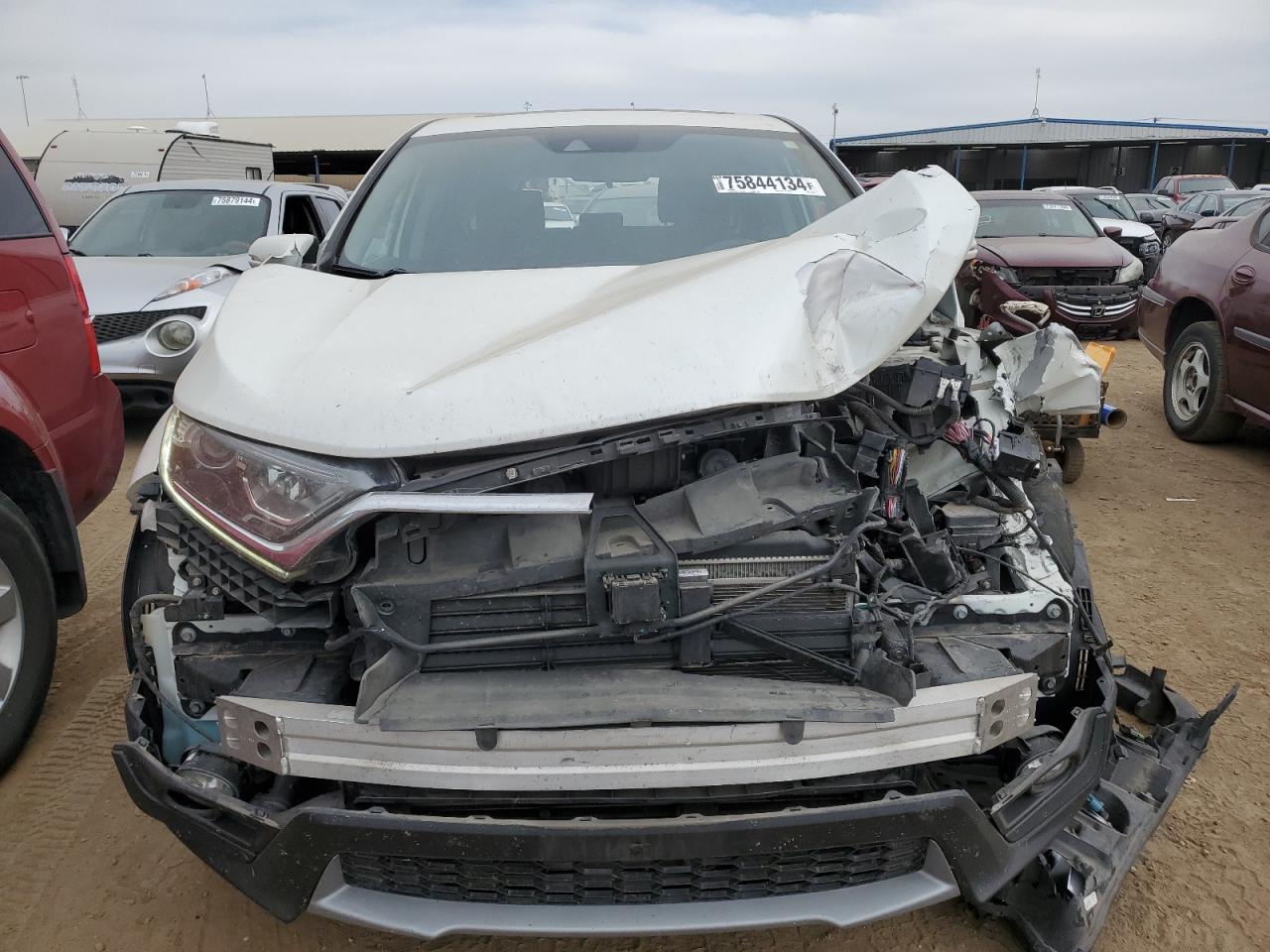 2017 Honda CR-V VIN 2HKRW2H59HH640529 Copart auction photo, front end / rear end damage thumbnail 5