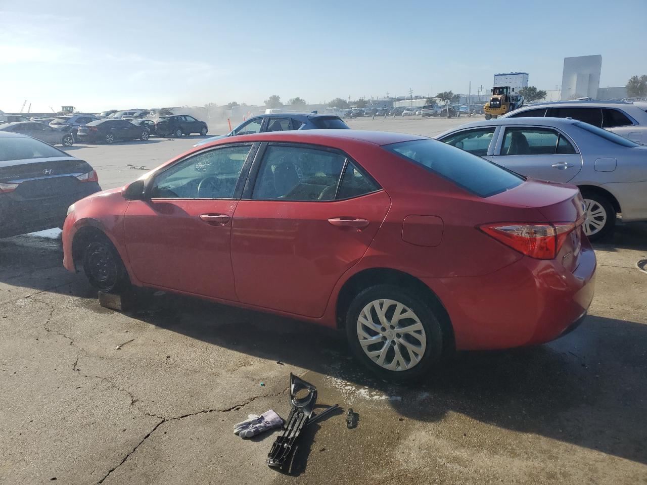 2017 Toyota Corolla VIN 5YFBURHE2HP735520 Copart auction photo, vandalism / front end damage thumbnail 2