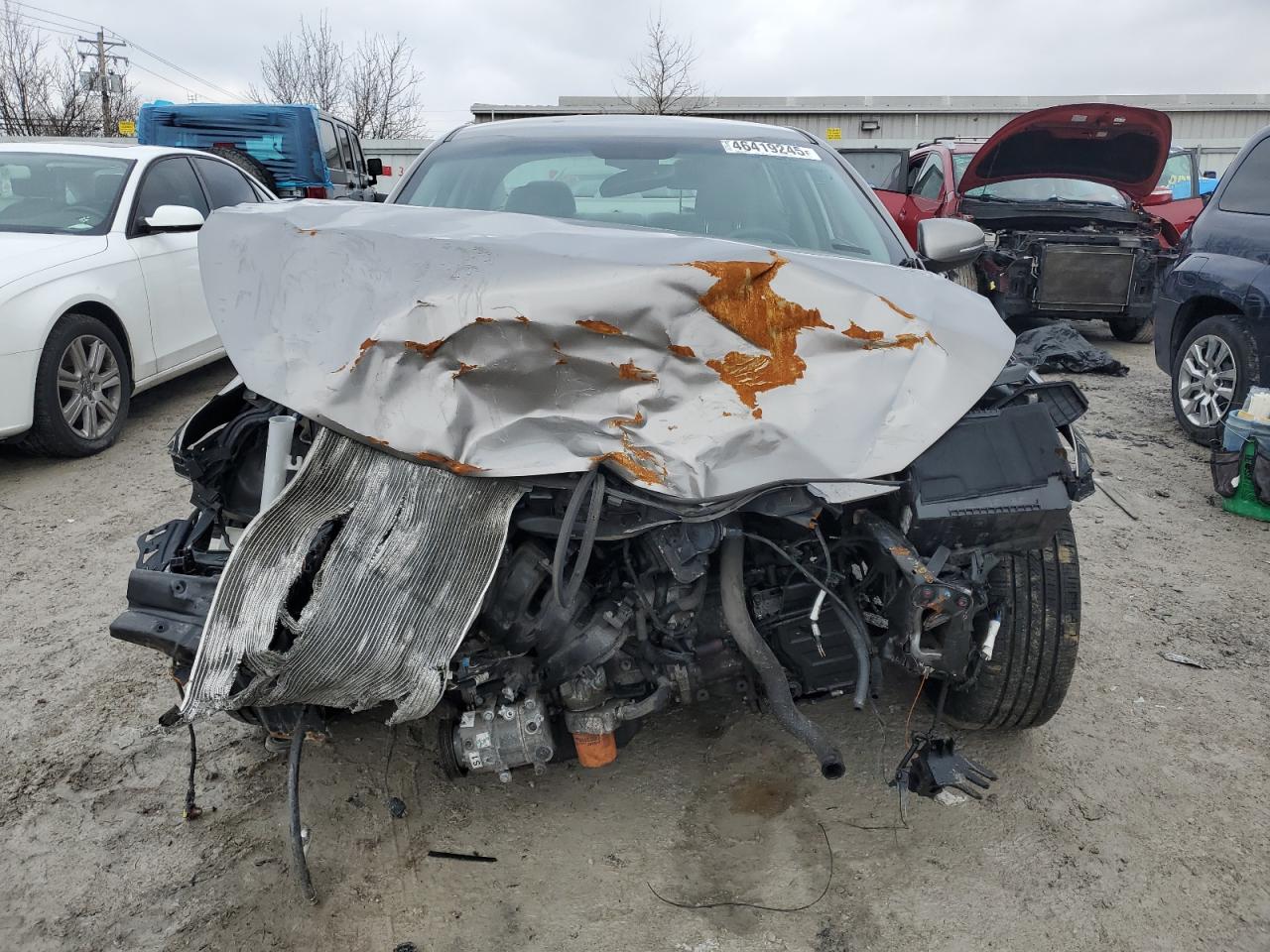 2013 KIA Optima VIN 5XXGN4A73DG243437 Copart auction photo, front end / mechanical damage thumbnail 5