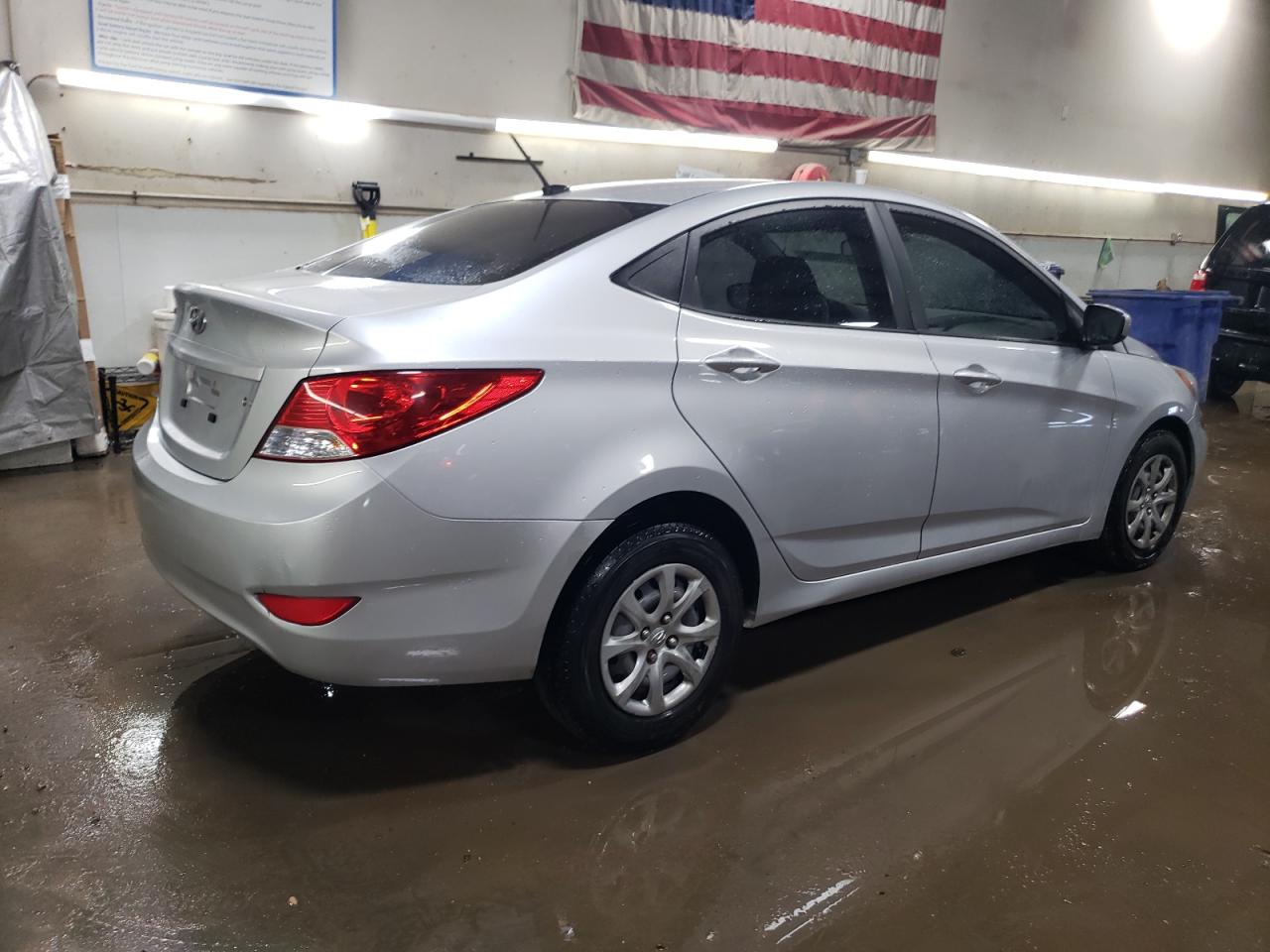 2013 Hyundai Accent VIN KMHCT4AE3DU391015 Copart auction photo, front end / minor dent/scratches damage thumbnail 3