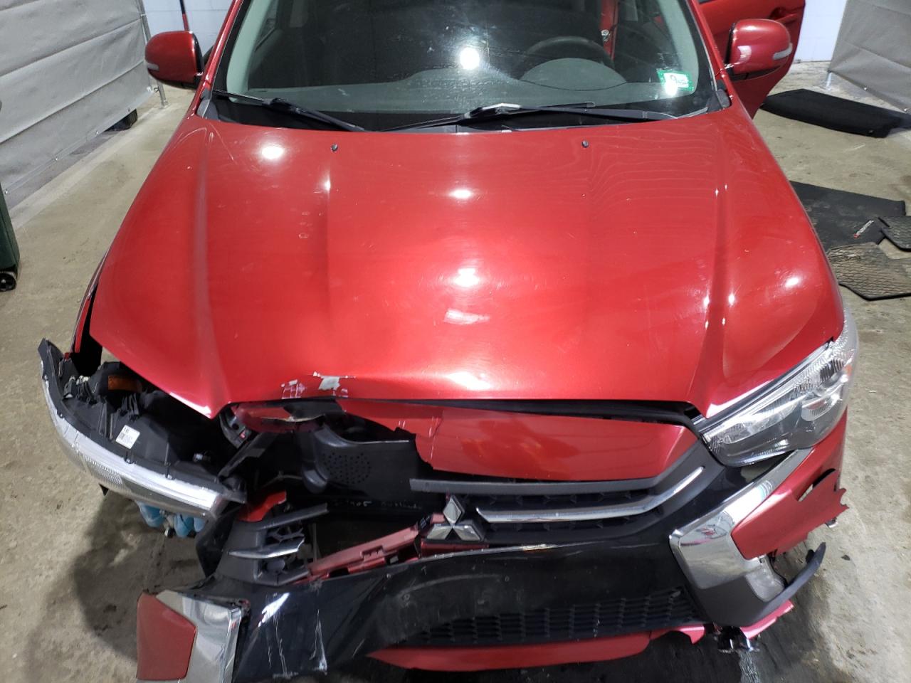 2019 Mitsubishi Outlander VIN JA4AR4AW1KU018355 Copart auction photo, front end / side damage thumbnail 14